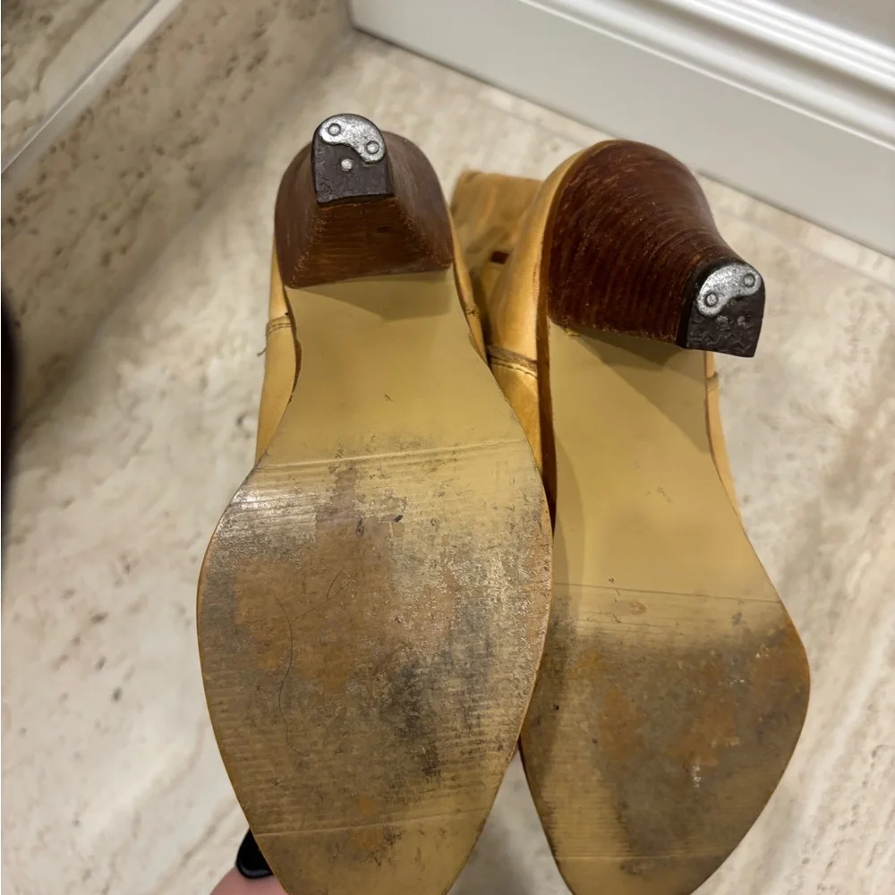 Tan Leather Women's Boots - Picture 4 of 7